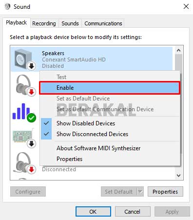 Enable Speaker