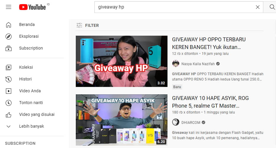 Giveaway HP Gratis