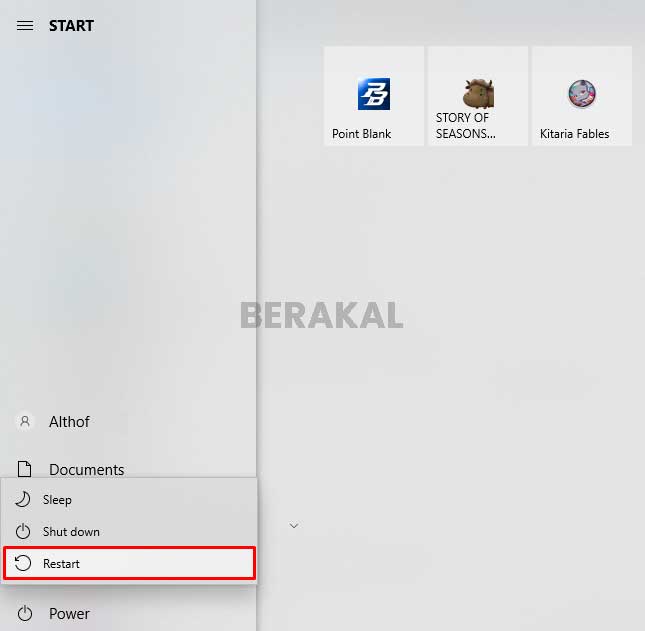 Restart Komputer