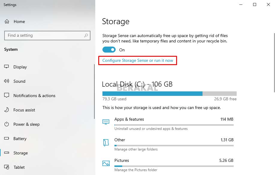 Storage Sense