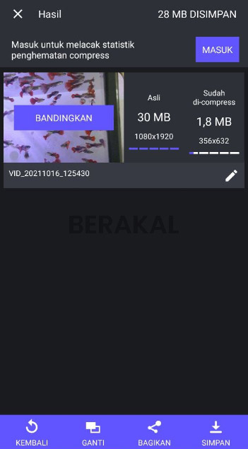 cara kompres video di android