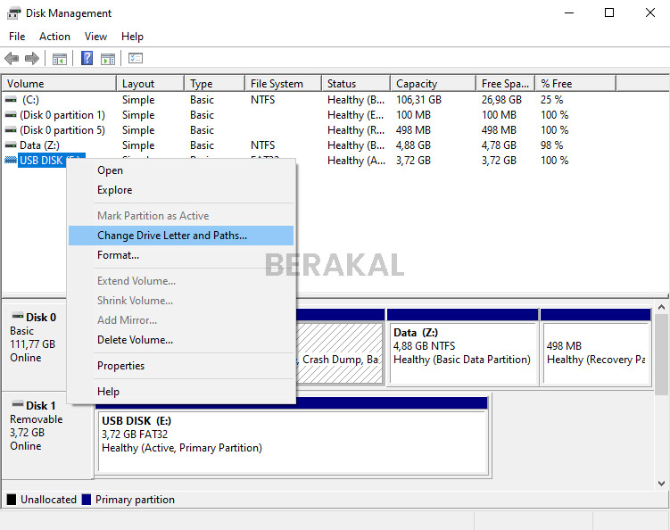 cara memperbaiki hardisk eksternal tidak terbaca di disk management