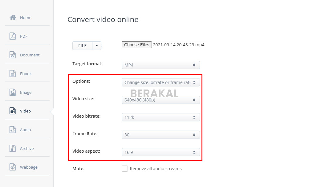 cara mengecilkan video online tanpa aplikasi