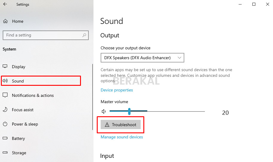 Troubleshoot speaker