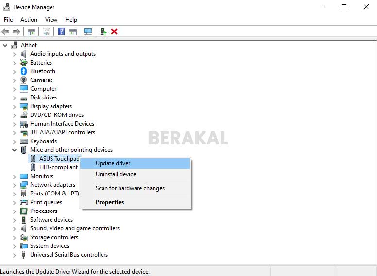 Update Driver Touchpad Asus