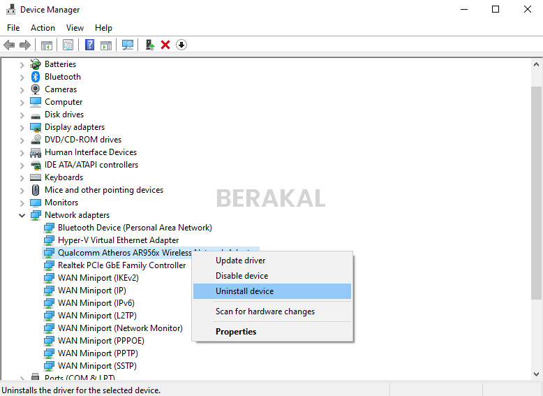 wifi laptop hilang windows 10