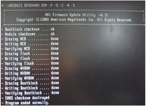 Biaya Flash BIOS