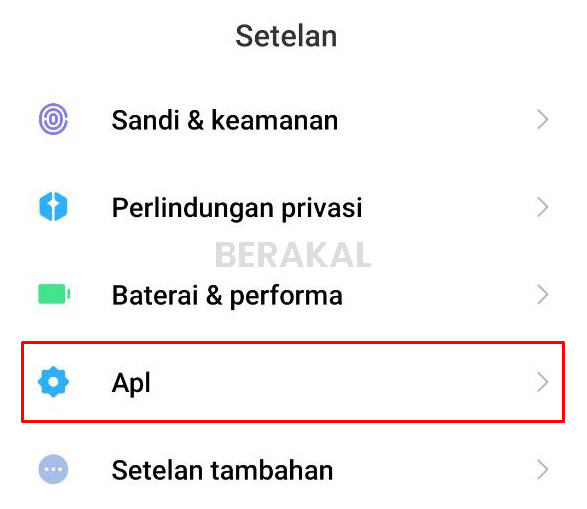 Pengaturan Aplikasi Android