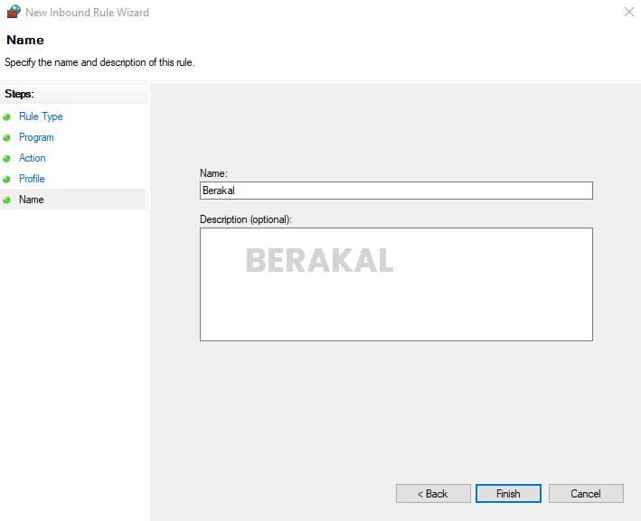 Blokir installer dengan firewall