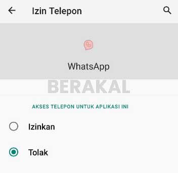 blokir panggilan masuk Whatsapp