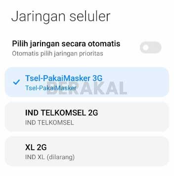 tidak terdaftar di jaringan samsung