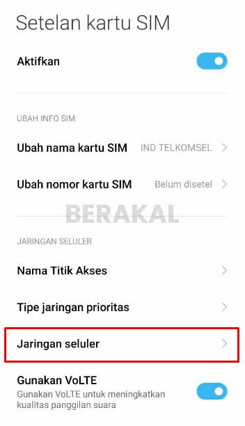 tidak terdaftar di jaringan telkomsel