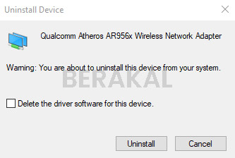 Install ulang driver WiFi