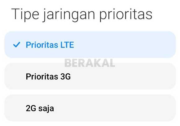 Jaringan Prioritas 4G LTE