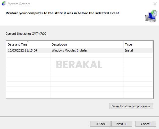 cara melakukan restore windows 10