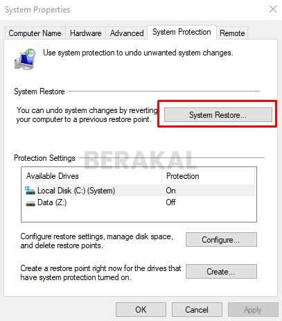 cara restore windows 10 ke tanggal tertentu