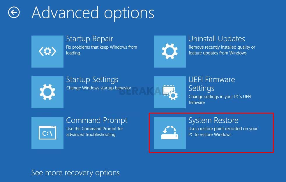 cara restore windows 10 lewat bios