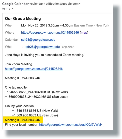Kamu akan mendapatkan atau bisa meminta link undangan Zoom Meeting dari penyelenggara.