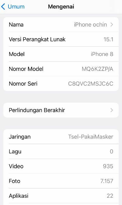 Kode iPhone Garansi Resmi Indonesia